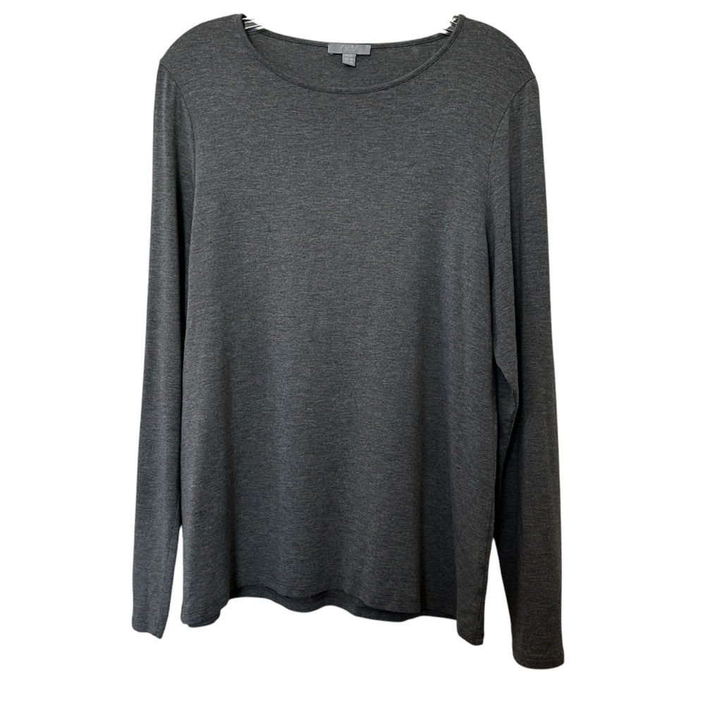 PURE Collection Grey Long Sleeve Top